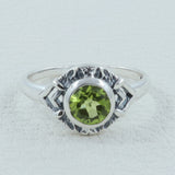 Peridot Silver Ring