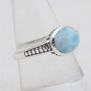 925 Sterling Silver Larimar Rings