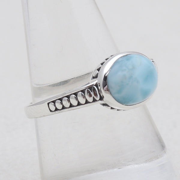 925 Sterling Silver Larimar Rings