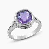 Amethyst  Silver Rings