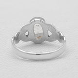 Natural Herkimer Quartz Silver Rings