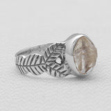 Natural Herkimer Quartz Silver Rings