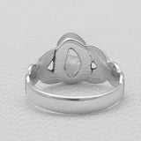 Natural Herkimer Quartz Silver Rings