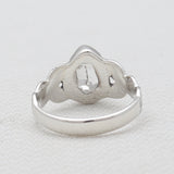 Natural Herkimer Quartz Silver Rings