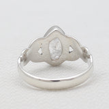 Natural Herkimer Quartz Silver Rings