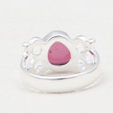 Natural Garnet Silver Rings