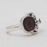 925 Silver Coconut Druzy Rings