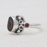 925 Silver Coconut Druzy Rings