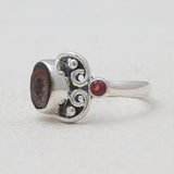 925 Silver Coconut Druzy Rings