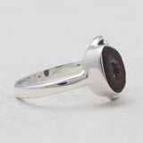 925 Silver Coconut Druzy Rings