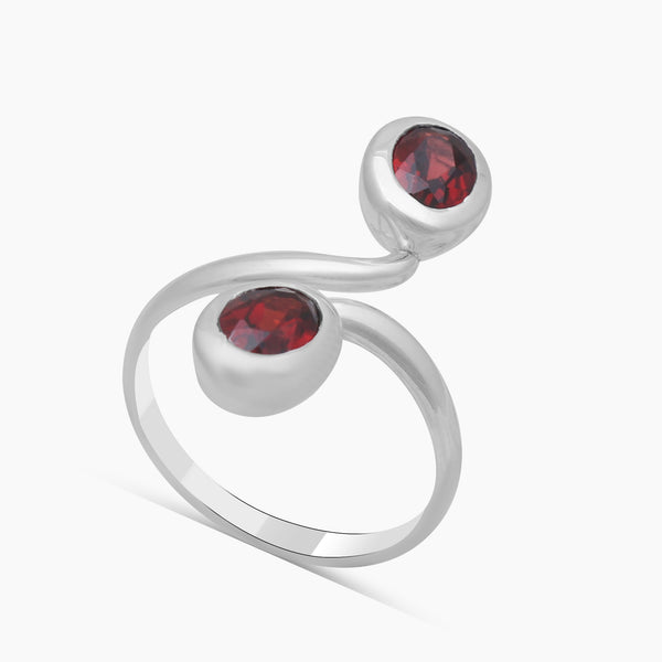 925 Sterling Silver Garnet Rings