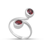 Garnet Sliver Ring