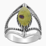 Natural Boulder Turquoise Silver Rings