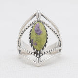 Natural Boulder Turquoise Silver Rings