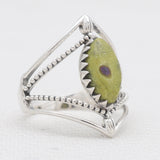 Natural Boulder Turquoise Silver Rings
