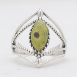 Natural Boulder Turquoise Silver Rings