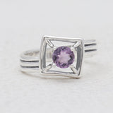 925 Sterling Silver Amethyst Rings