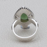 Nephrite Jade Silver Ring