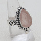 925 Starling Silver Rose Quartz Pendant Set