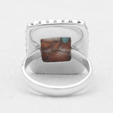 Turquoise Spiny Oyster Silver Rings