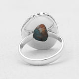 Turquoise Spiny Oyster Silver Rings