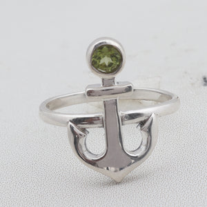 925 Sterling Silver Peridot Ring