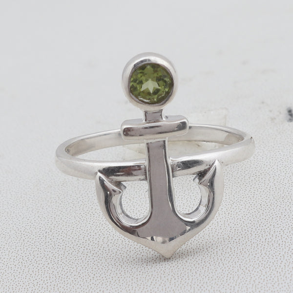925 Sterling Silver Peridot Ring