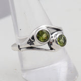 Natural Peridot Silver Ring