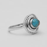 Turquoise Spiny Oyster Silver Rings