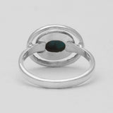 Turquoise Spiny Oyster Silver Rings