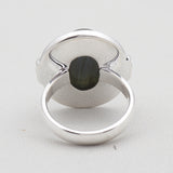 Natural Labradorite Silver Ring