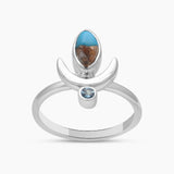 Turquoise Spiny Oyster Silver Rings