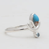 Turquoise Spiny Oyster Silver Rings
