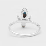 Turquoise Spiny Oyster Silver Rings