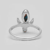 Turquoise Spiny Oyster Silver Rings