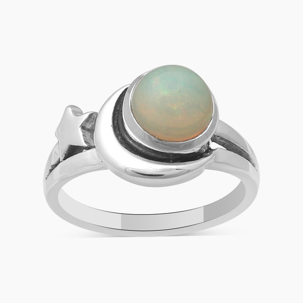 925 Sterling Silver Ethiopian Opal Rings