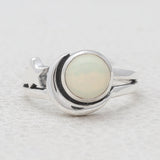 925 Sterling Silver Ethiopian Opal Rings