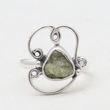 Natural Ruby Silver Rings