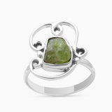 Natural Ruby Silver Rings