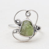 Natural Ruby Silver Rings