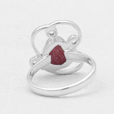 Natural Ruby Silver Rings