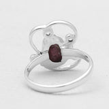 Natural Ruby Silver Rings