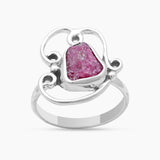 Natural Ruby Silver Rings
