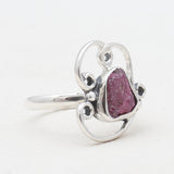 Natural Ruby Silver Rings