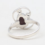 Natural Ruby Silver Rings