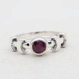 Ruby Silver Ring