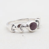 Ruby Silver Ring