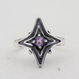 Amethyst Silver Ring