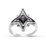 Amethyst Silver Ring