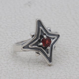 Garnet Sliver Ring